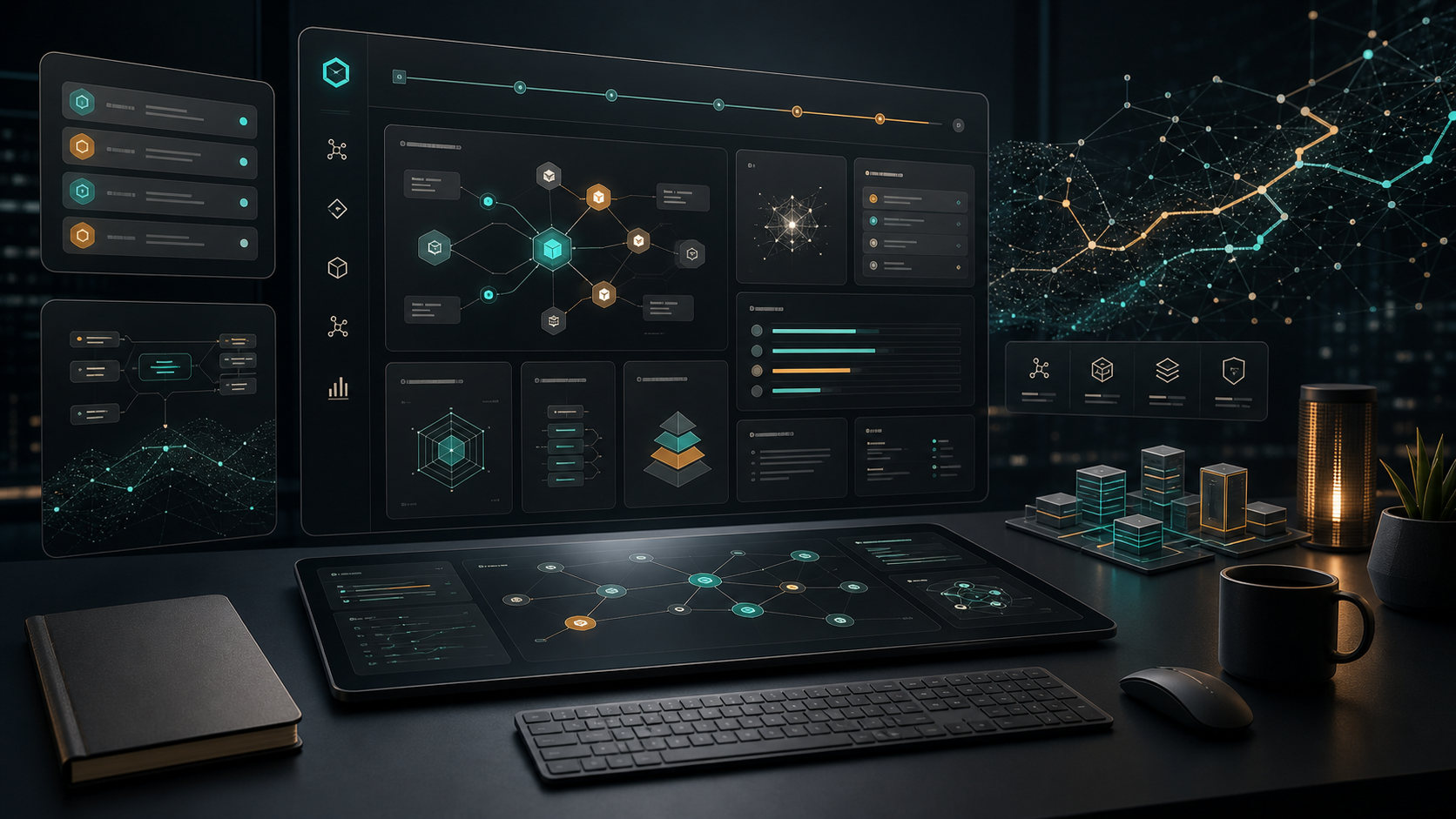 L3-Axioms AI reasoning workspace with structured decision paths and cloud architecture signals